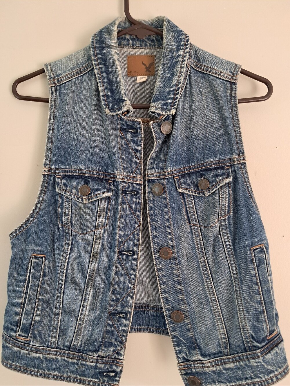 American Eagle Outfitters Denim Jean Vest